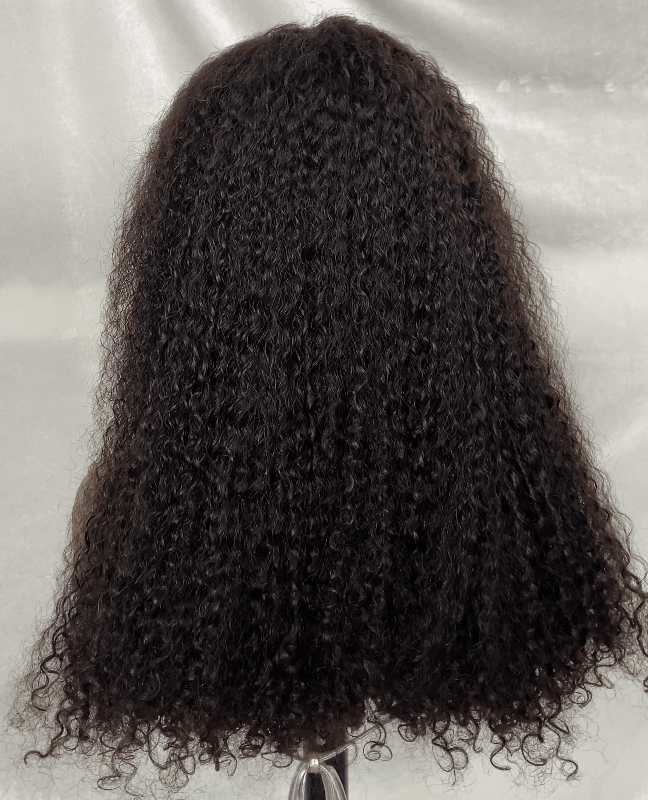 Ossileehair JERRY CURLY Double Drawn 13×4 FULL FRONTAL BLACK 100% Human Hair