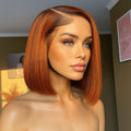 Ossileehair Straight Hair Glueless Bob 13X4 Full Frontal 4/350 100% Human Hair