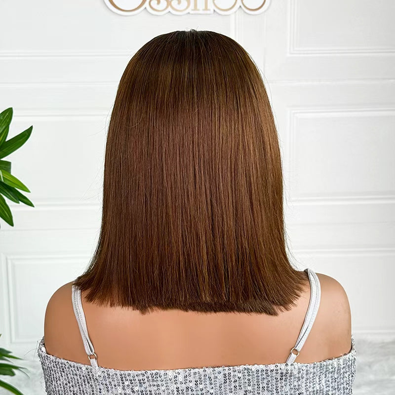 Ossileehair Vietnam Straight Hair Super Double Drawn 5X5 T1B/4 Color 100% Human Hair