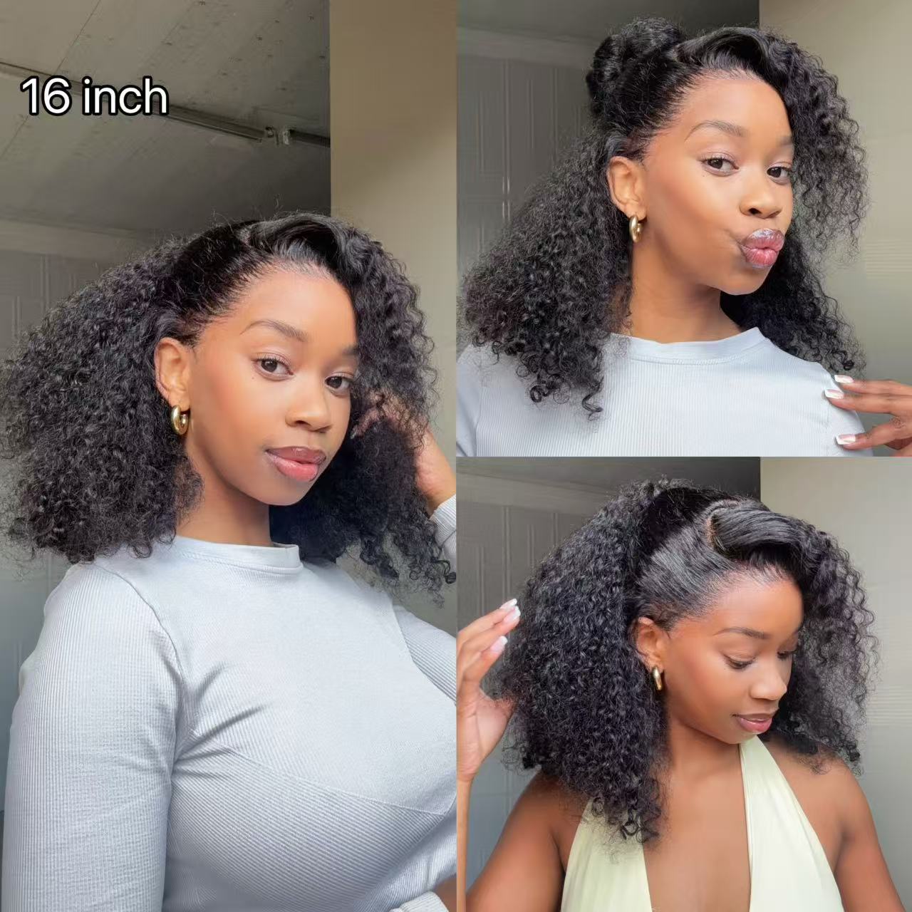 Influencer Favorite Pixie Curls Luxury Super Double Drawn 13x4 Frontal Lace Human Hair Wig