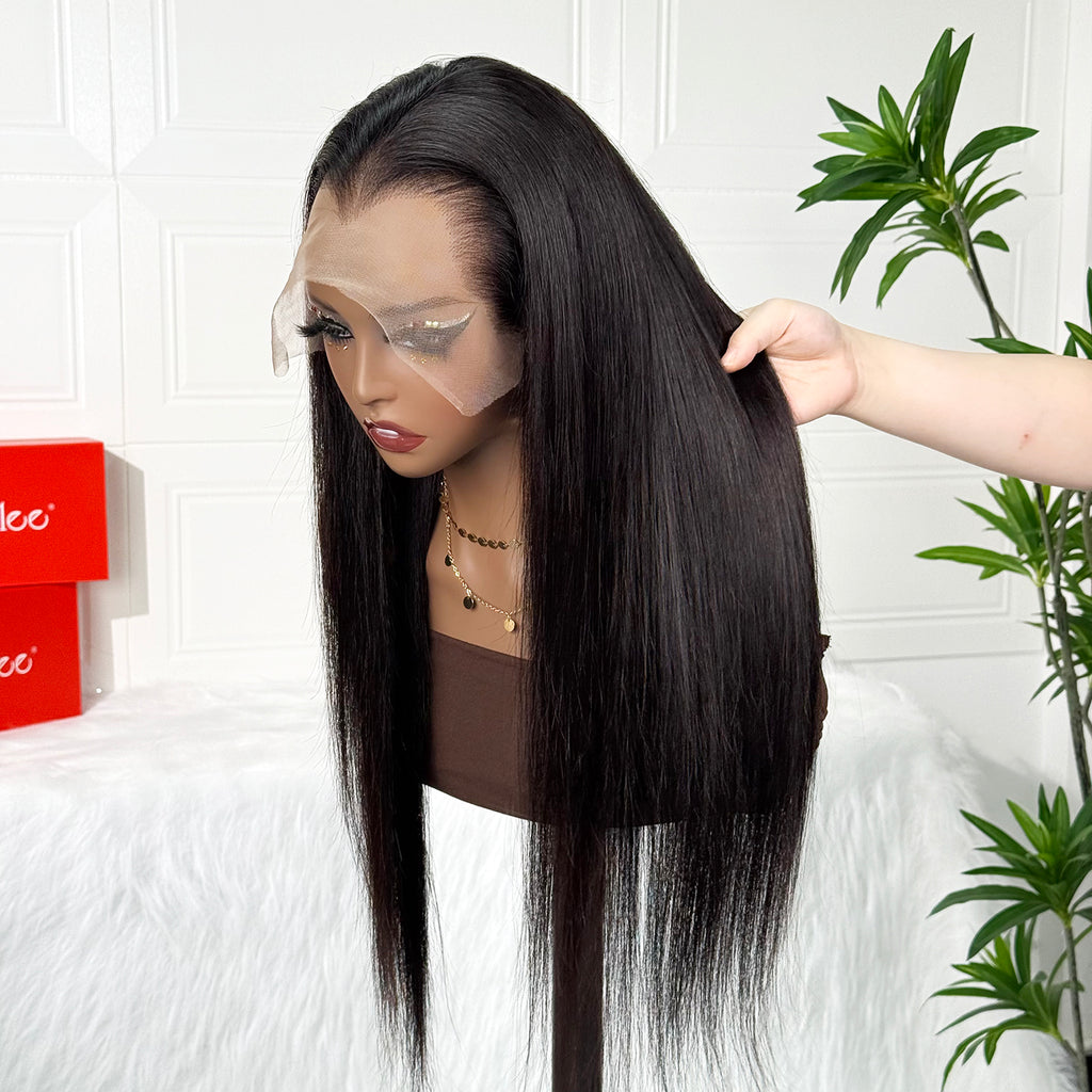 Ossileehair 13x4 Sheer Lace Frontal Wig – Natural Lagos Hairline Glueless Wig with Adjustable Drawstring