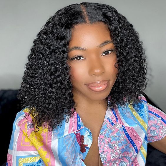 Ossileehair Jerry Curly Double Drawn 4X4 100% Black Human Hair