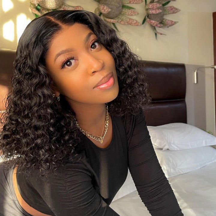 Ossileehair Jerry Curls Double Drawn 13x4 Full Frontal Black 100% Human Hair
