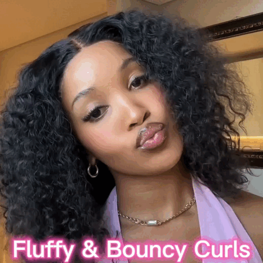 Ossileehair Jerry Curly Double Drawn 4X4 Black 100% Human Hair