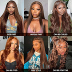 Influencer Pick | Chocolate Brown Straight 13x4 Frontal Lace Human Hair Wig