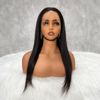 Raw Human Hair 13x4 Lace Full Frontal Straight Wig