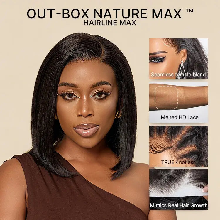 Ossileehair Straight Hair Double Drawn 13X4 Full Front Black 100% Human Hair