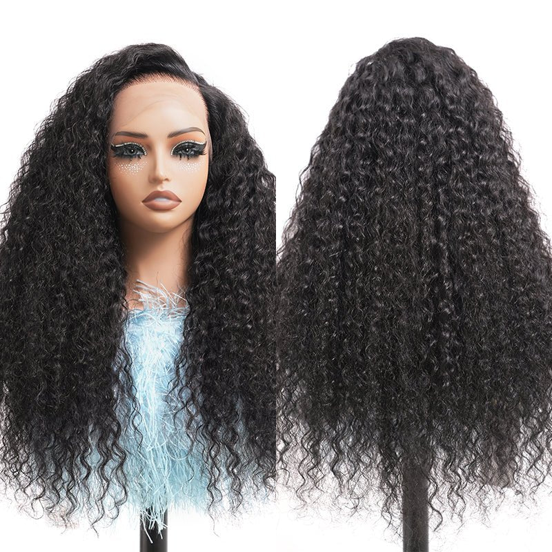 Ossileehair 360 Water Wave 300%Density Black 100% Human Hair
