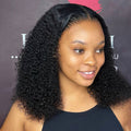 Ossileehair Jerry Curly Bob 13X4 Full Frontal Black 100% Human Hair