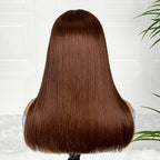 Ossileehair Straight Hair Double Drawn Glueless 4×4 BROWN ＃4 100% Human Hair