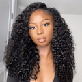 Ossileehair JERRY CURLY Double Drawn 13×4 FULL FRONTAL BLACK 100% Human Hair