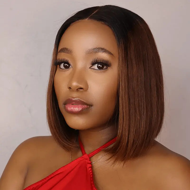 Ossileehair Straight Hair BOB 13X4 Full Front T1B/4 100% Human Hair