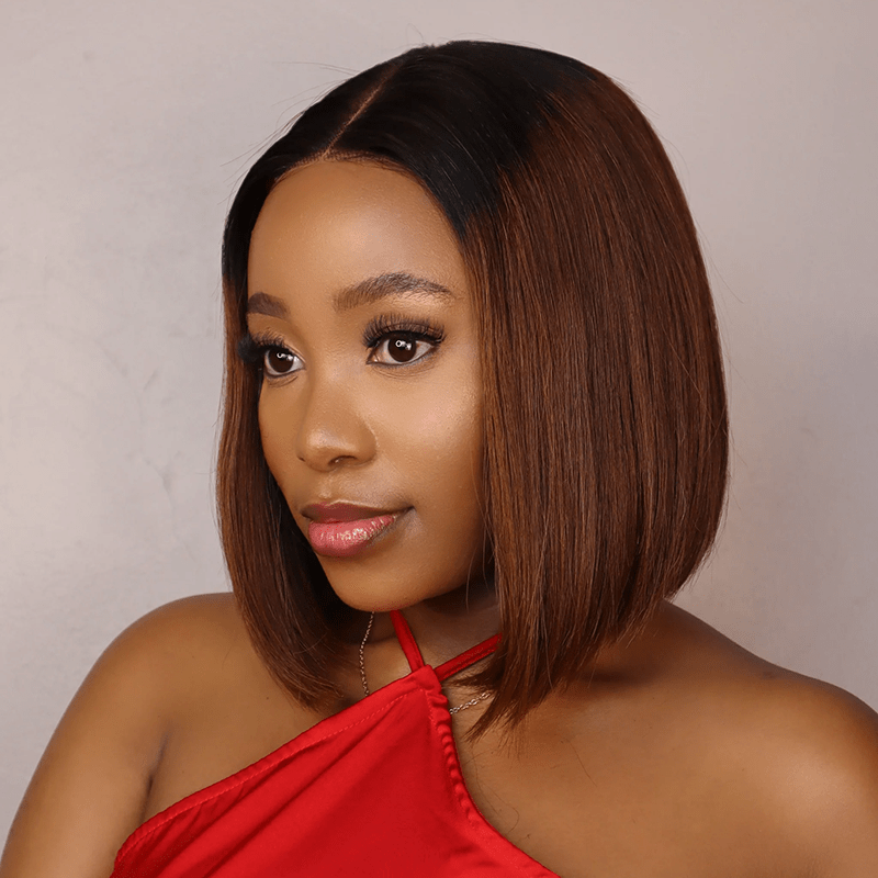 Ossileehair Straight Hair BOB 13X4 Full Front T1B/4 100% Human Hair