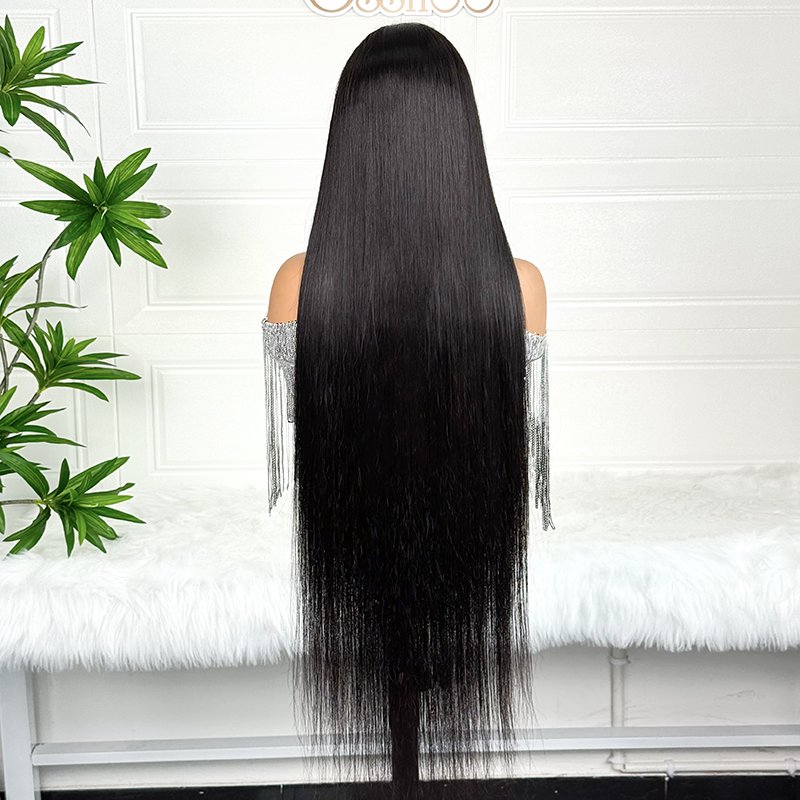 Ossileehair Customized Straight Wig Bob 4x4 Black 100% Human Hair