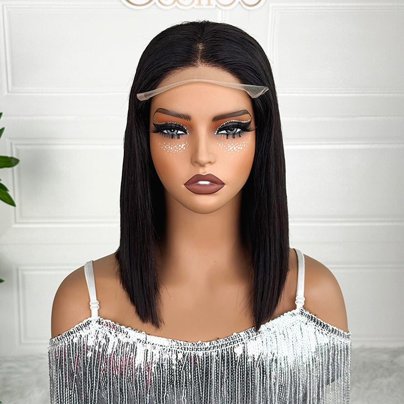 Ossileehair Vietnam Straight Hair Super Double Drawn BOB 5X5 Black 100% Human Hair