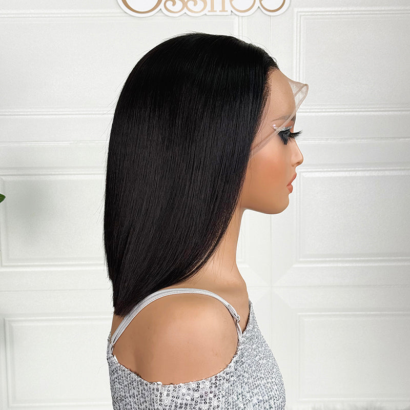 Ossileehair Vietnam Straight Hair Super Double Drawn 13x4 Black 100% Human Hair