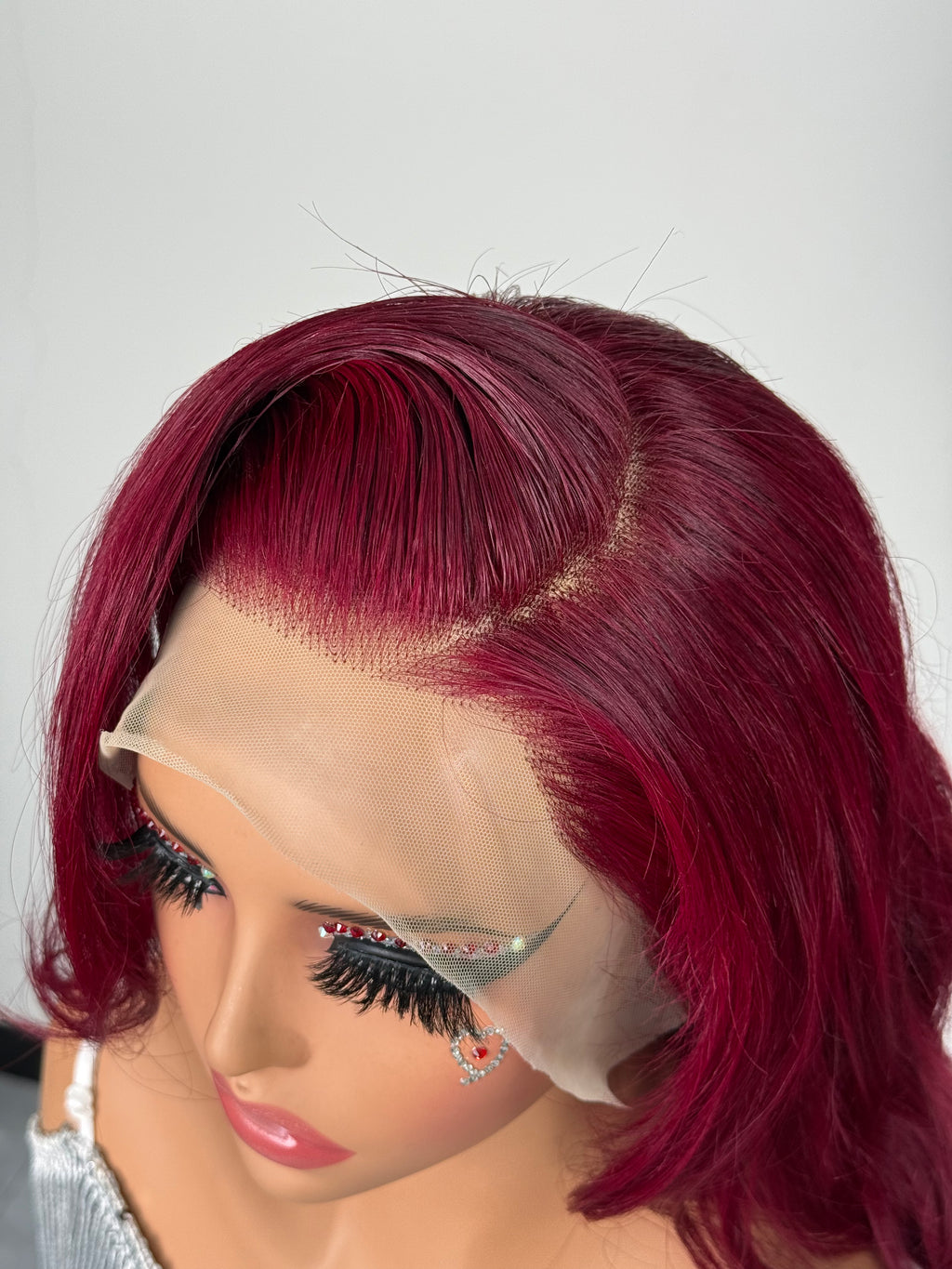 Ossileehair Straight Hair Double Drawn 13X4 Full Front 99J 100% Human Hair