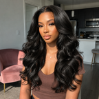 Ossilee  Body Wave 13x4 Full Frontal Lace Natural Color Human Hair Wig