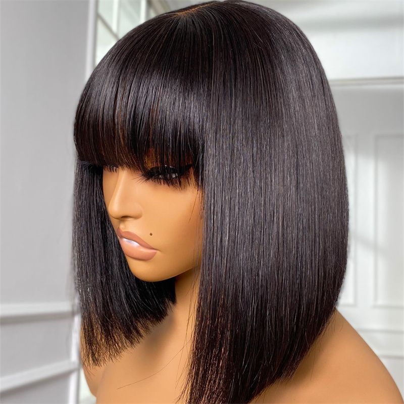 Ossileehair Straight Hair Double Drawn 3X1 Lace Black 100% Human Hair