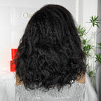 Ossilee Full Density Yaki Bouncy Curly Human Hair With 4C Curls Baby Hair Wig 5x6 Closure Natural Texture