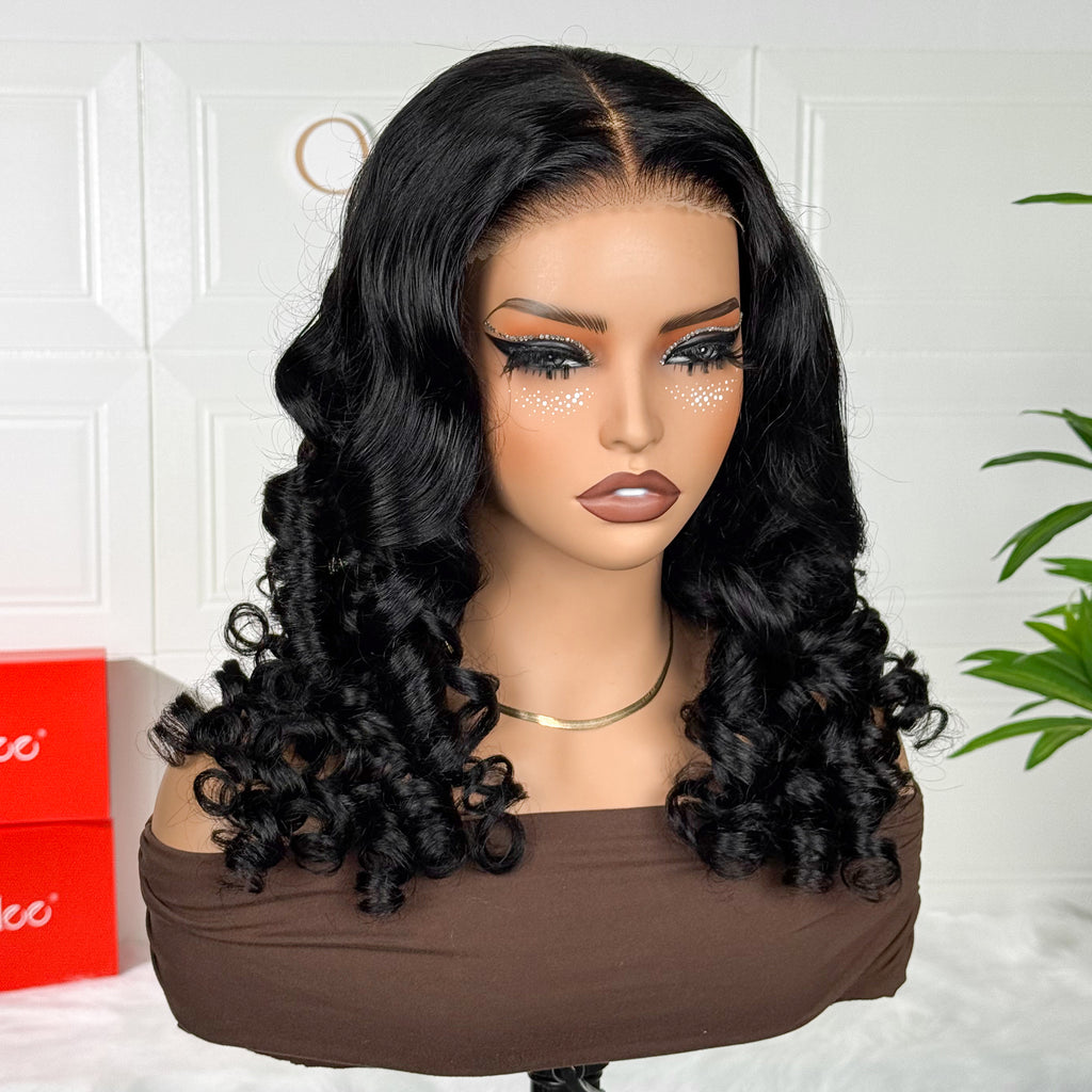 Luxury Romantic Loose Wave 5x6 Closure Glueless Wig Natural Glam Waves Human Hair Wig