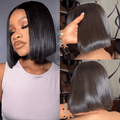 Ossileehair Vietnam Hair SDD Hair Glueless 5X5 Lace Closure Bob Straight Wig