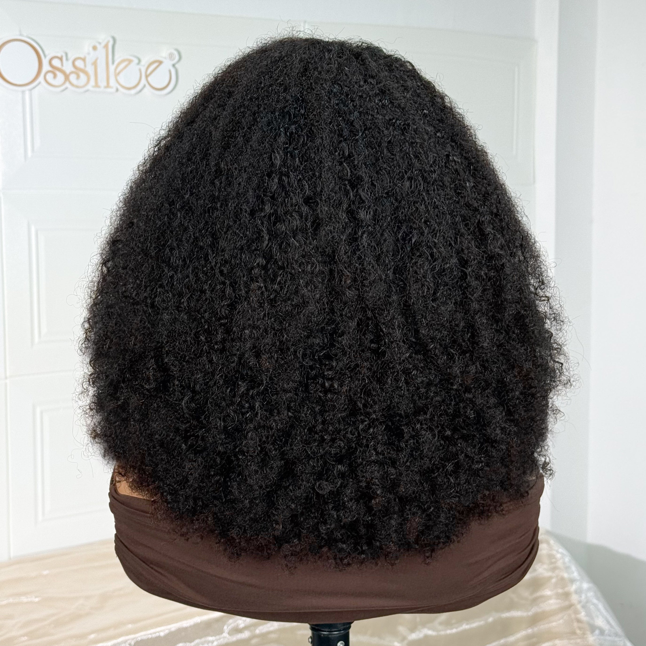 Luxury High Density Afro Curl 13x4 Frontal Wig Full & Fluffy Human Hair Wig