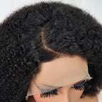 Luxury High Density Afro Curl 13x4 Frontal Wig Full & Fluffy Human Hair Wig