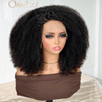 Luxury High Density Afro Curl 13x4 Frontal Wig Full & Fluffy Human Hair Wig