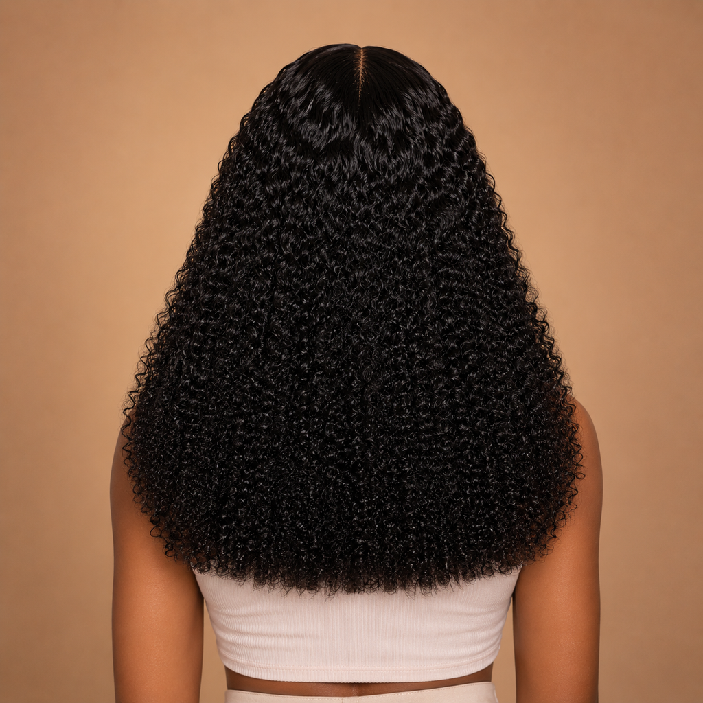 Super Double Drawn Pixie Curls 13x4 Full Fontal Lace Wig
