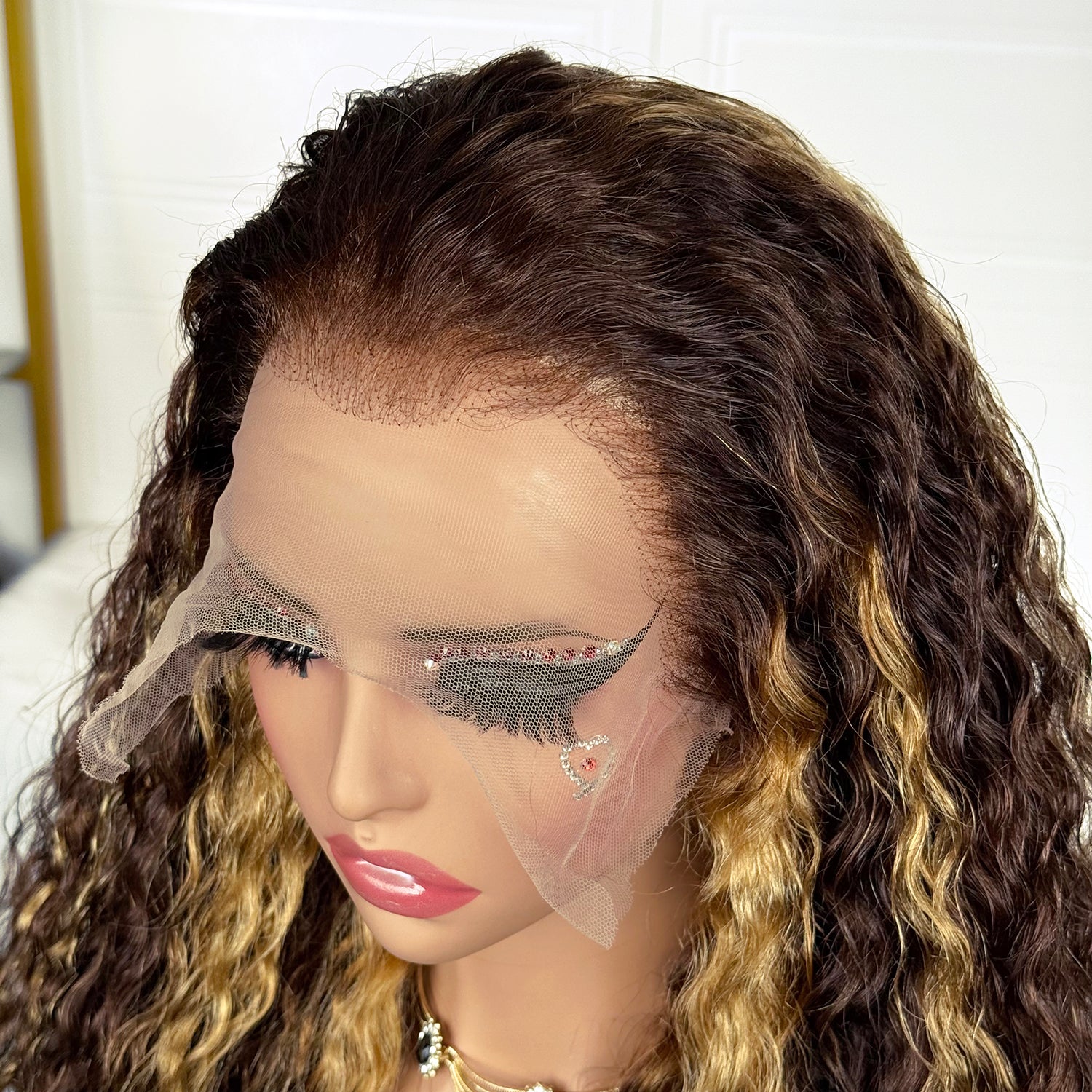 Luxury Double Drawn Piano Water Wave 13x4 Frontal Lace Virgin Human Hair Wig– Natural Wave & Easy Install