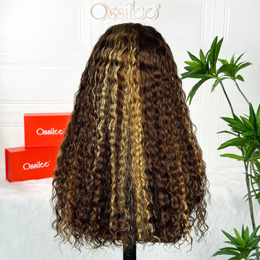 Luxury Double Drawn Piano Water Wave 13x4 Frontal Lace Virgin Human Hair Wig– Natural Wave & Easy Install