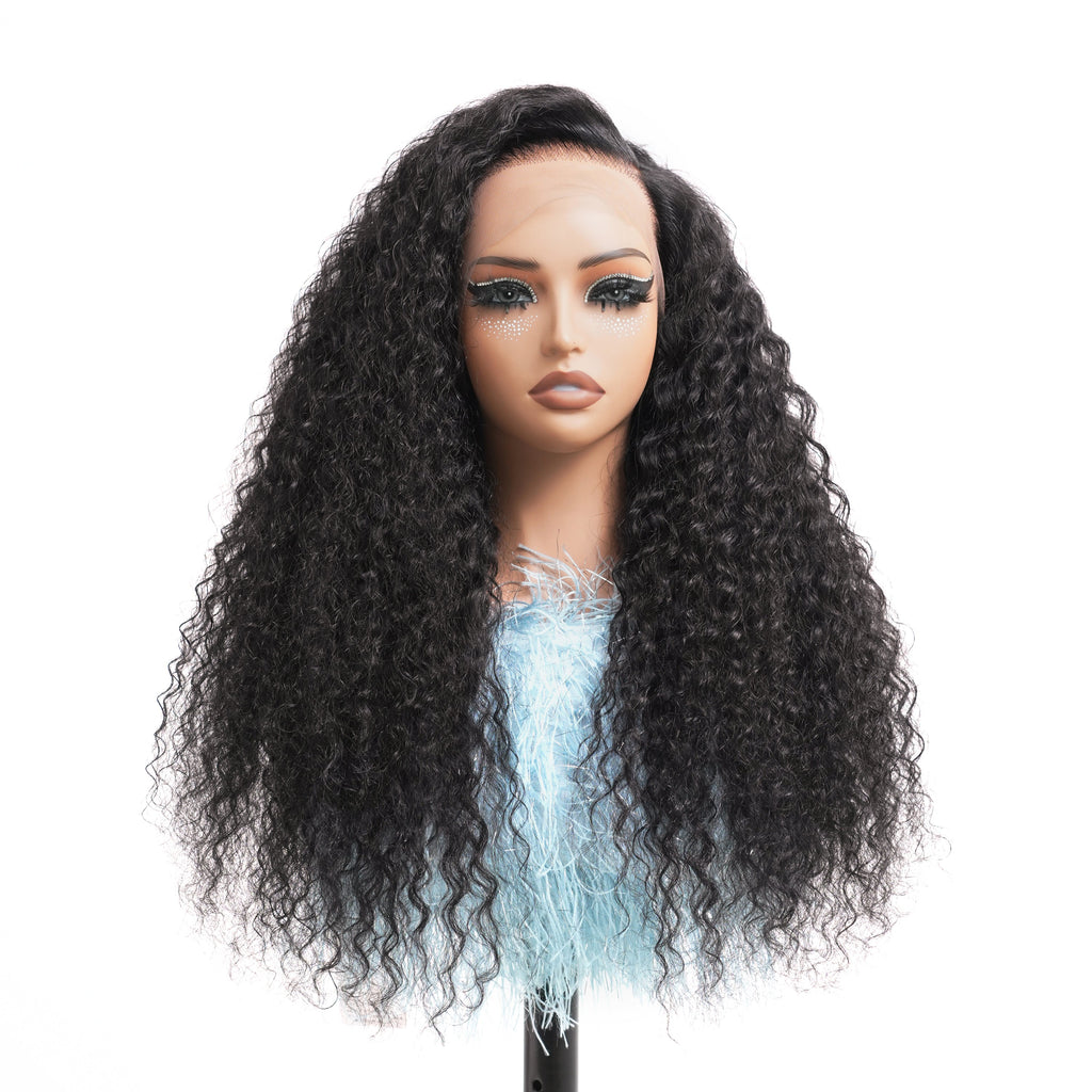 Ossileehair 360 Water Wave 300%Density Black 100% Human Hair