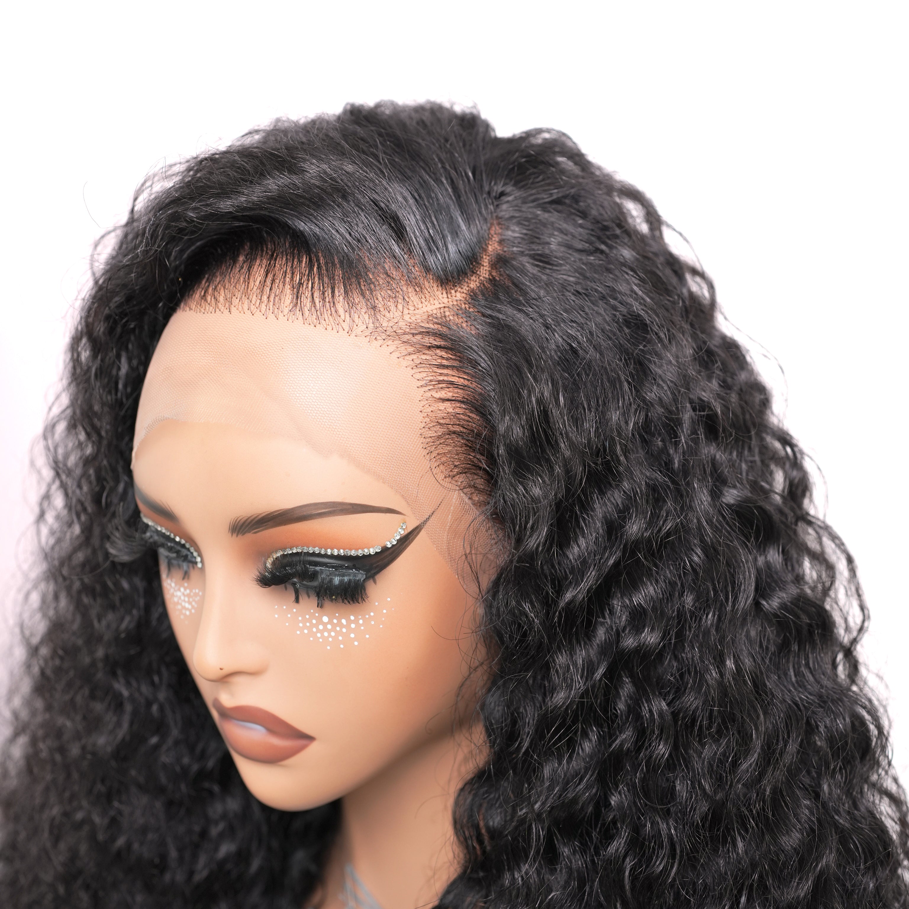 Ossileehair 360 Water Wave 300%Density Black 100% Human Hair