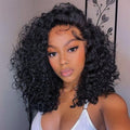 Ossileehair Water Wave Double Drawn 13X4 Full Front Black 100% Human Hair