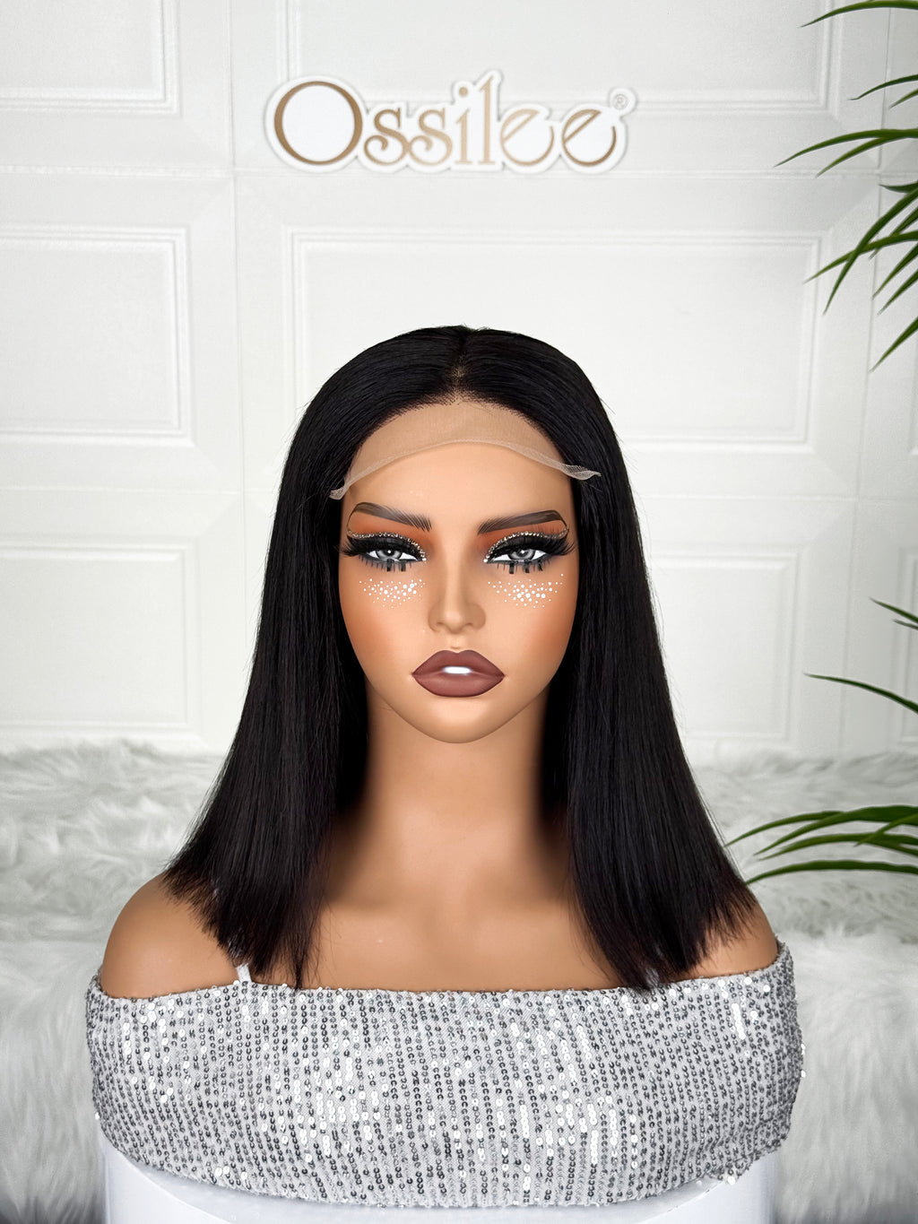 Ossileehair Straight Hair Super Double Drawn 5X5 Black 100% Human Hair