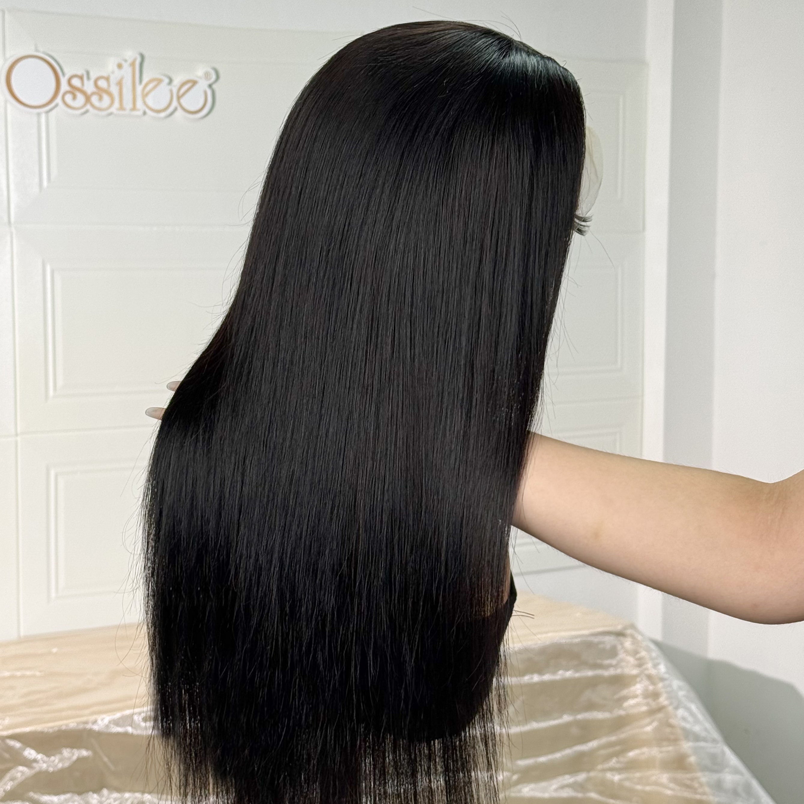 Ossileehair 13x4 Frontal Wig – Natural Lagos M Hairline Glueless Wig with Adjustable Drawstring