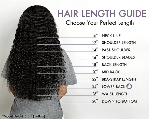 Ossileehair Water Wave Double Drawn 13X4 Full Front Black 100% Human Hair