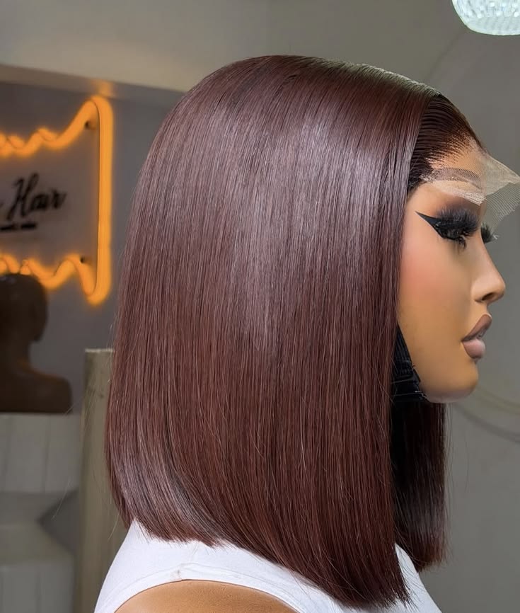 Vietnam Hair Chic Chocolate Brown 5X5 Glueless SDD BOB Wig
