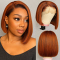 Ossileehair Straight Hair Bob 13X4 Full Frontal 4/350 100% Human Hair