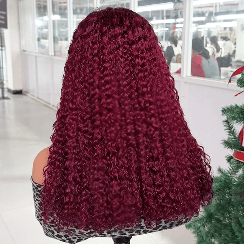 Ossileehair WATER WAVE Double Drawn 13×4  FULL FRONTAL 99J 100% Human Hair