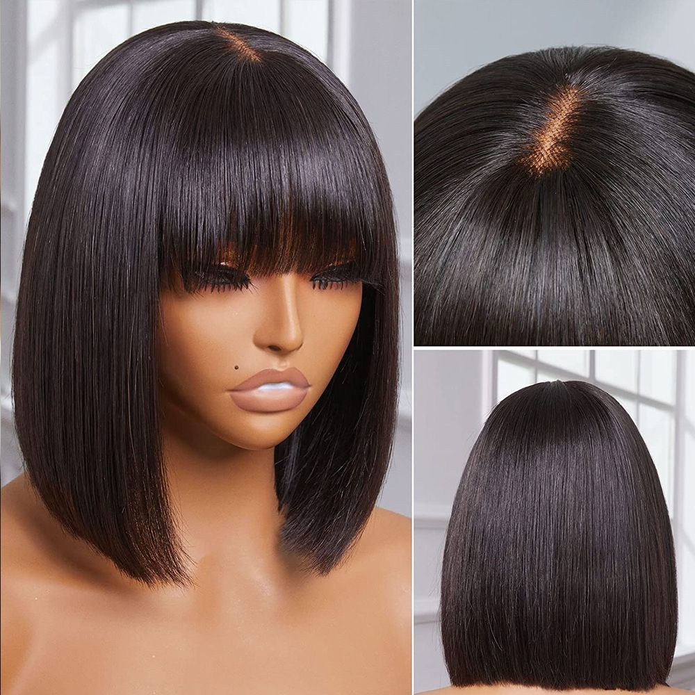 Ossileehair Straight Hair Double Drawn 3X1 Lace Black 100% Human Hair
