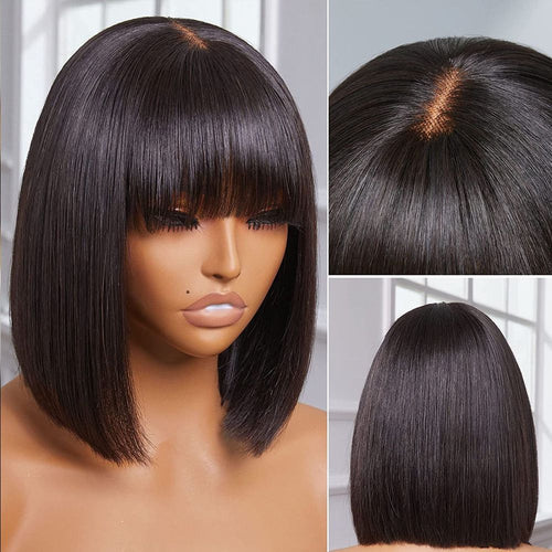 Ossileehair Straight Hair Double Drawn 3X1 Lace Black 100% Human Hair