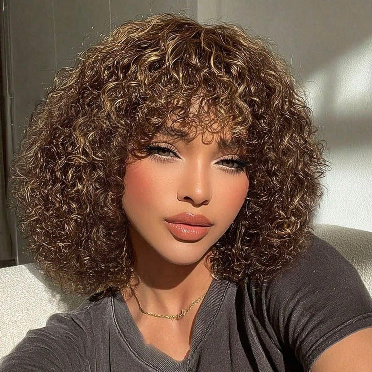 Ossileehair Water Wave with Bangs 3X1 #4 100% Human Hair