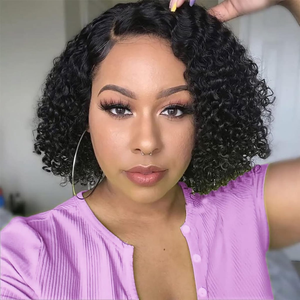 Ossileehair Jerry Curly Glueless 4X4 BOB Wig