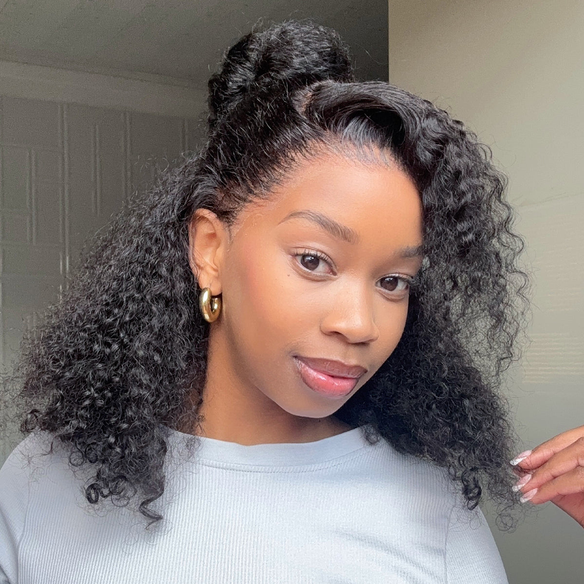 Influencer Favorite Pixie Curls Luxury Super Double Drawn 13x4 Frontal Lace Human Hair Wig