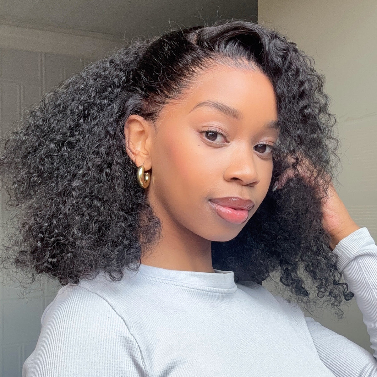 Influencer Favorite Pixie Curls Luxury Super Double Drawn 13x4 Frontal Lace Human Hair Wig