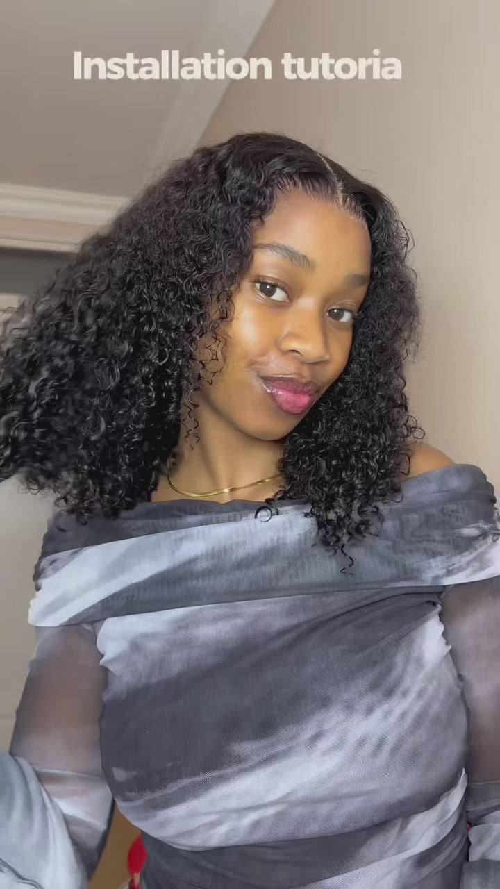 Influencer Favorite Pixie Curls Luxury Super Double Drawn 13x4 Frontal Lace Human Hair Wig