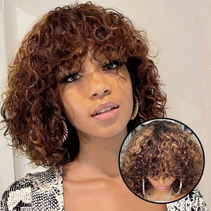 Ossileehair Water Wave with Bangs 3X1 4/27 100% Human Hair