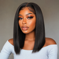 Vietnam Hair 13x4 Frontal Wig Pre Plucked Glueless Easy Install